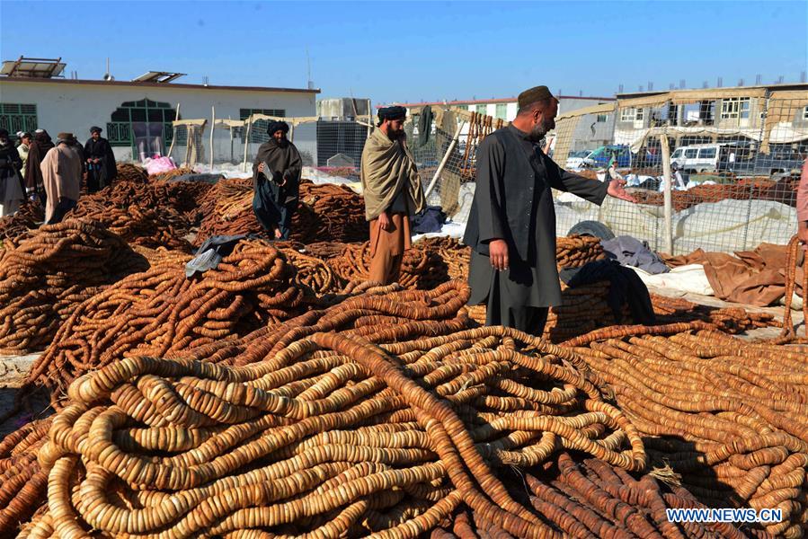 AFGHANISTAN-KANDAHAR-DRIED FIGS-MARKET