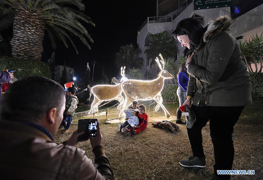 Locals celebrate holiday season in Damascus, Syria Xinhua English