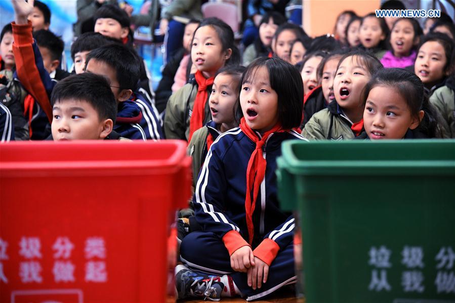 CHINA-SHANDONG-QINGDAO-GARBAGE CLASSIFICATION-PRIMARY SCHOOL (CN)