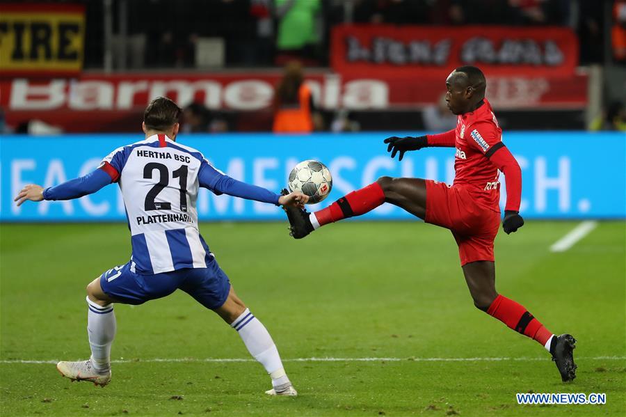 (SP)GERMANY-LEVERKUSEN-FOOTBALL-BUNDESLIGA-LEVERKUSEN VS HERTHA BERLIN