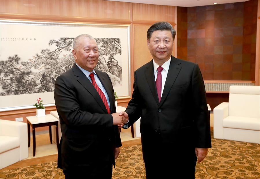 CHINA-MACAO-XI JINPING-HO HAU WAH-MEETING (CN)