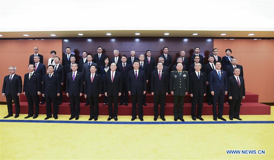 CHINA-MACAO-XI JINPING-GOVERNMENT-OFFICIALS-MEETING (CN)