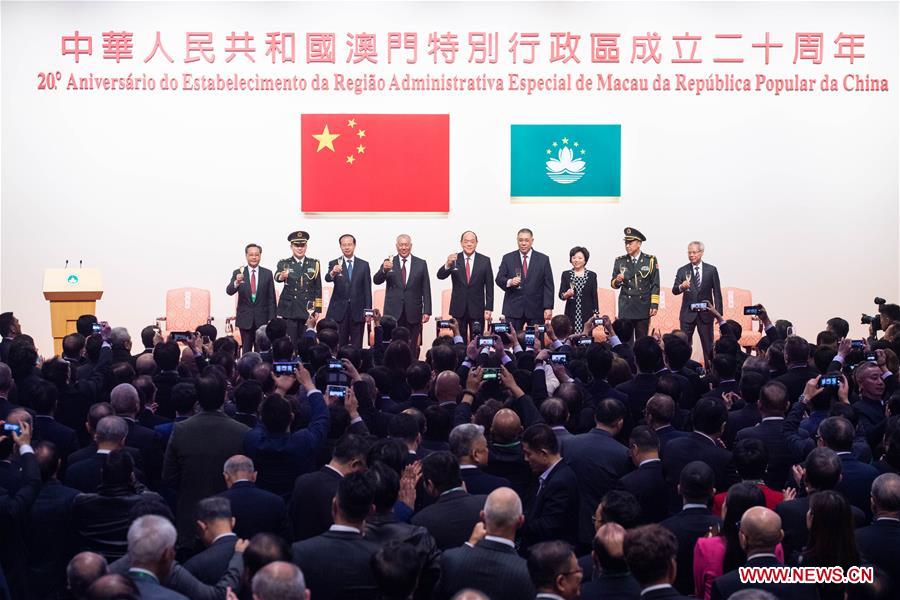 CHINA-MACAO-20TH ANNIVERSARY-RETURN TO MOTHERLAND-RECEPTION (CN)