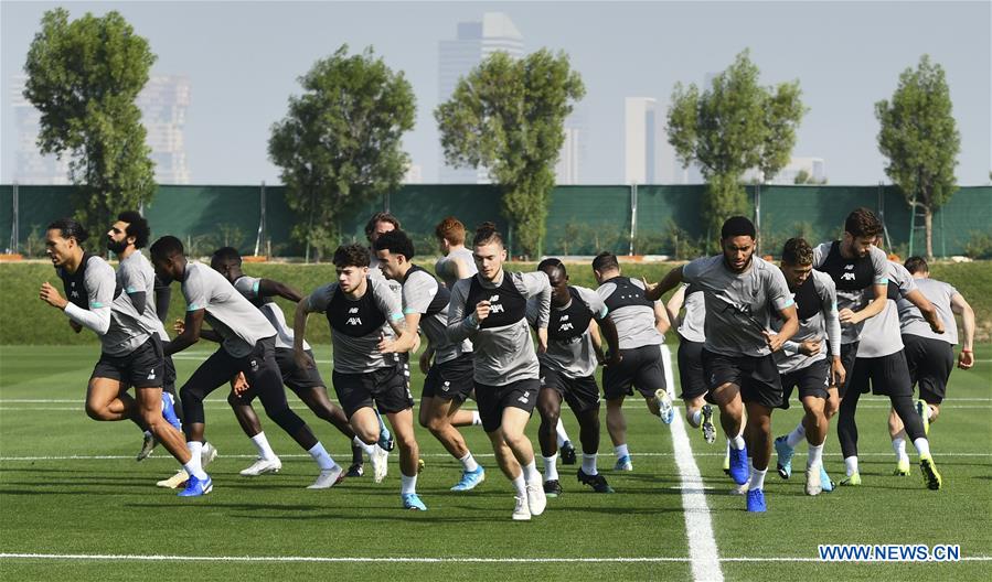 (SP)QATAR-DOHA-FIFA CLUB-WORLD CUP-LIVERPOOL-TRAINING