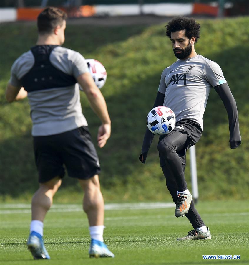 (SP)QATAR-DOHA-FIFA CLUB-WORLD CUP-LIVERPOOL-TRAINING