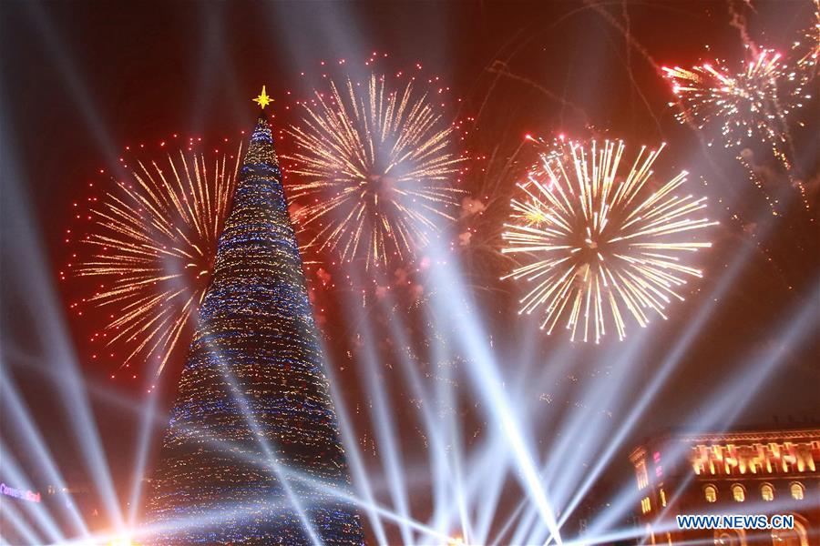 ARMENIA-YEREVAN-CHRISTMAS TREE-LIGHTING  
