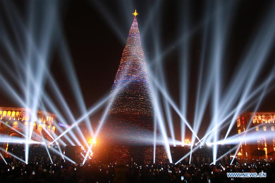 ARMENIA-YEREVAN-CHRISTMAS TREE-LIGHTING  