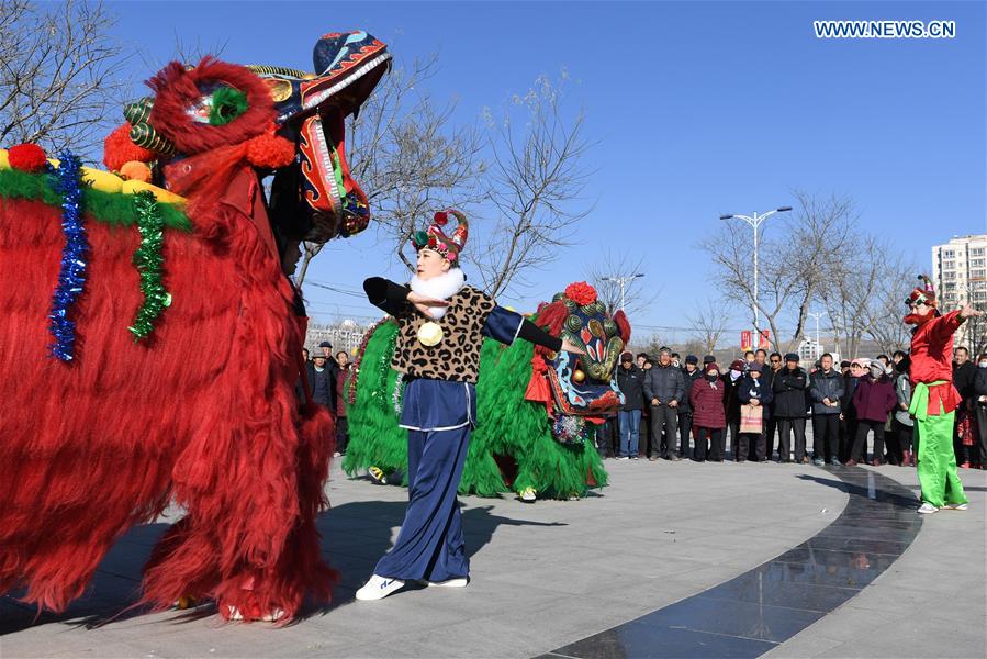 CHINA-GANSU-YONGDENG-LION DANCE (CN)