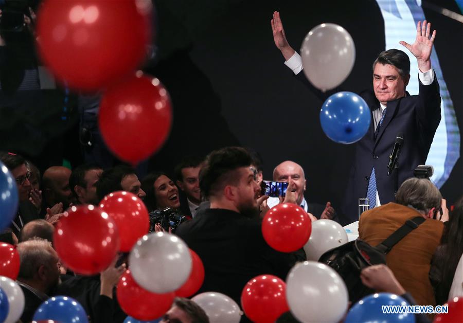 CROATIA-ZAGREB-PRESIDENTIAL ELECTION-FIRST ROUND-ZORAN MILANOVIC