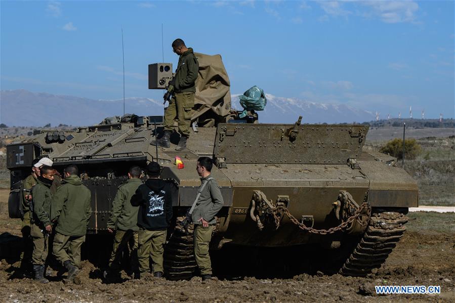 MIDEAST-GOLAN HEIGHTS-ISRAELI TROOPS
