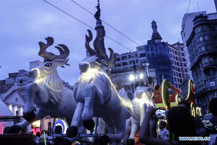 BRAZIL-SAO PAULO-CHRISTMAS-FLOAT PARADE