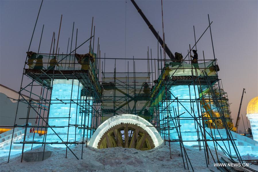 CHINA-HARBIN-ICE-SNOW WORLD-CONSTRUCTION (CN)