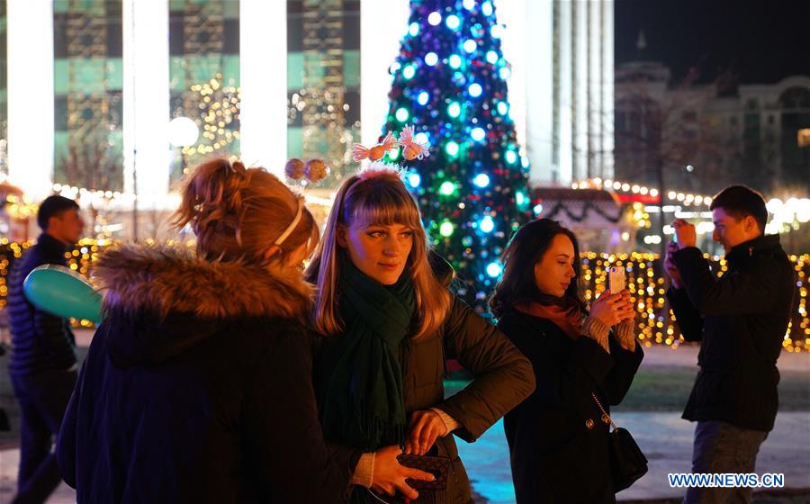 UZBEKISTAN-TASHKENT-CHRISTMAS DECORATION