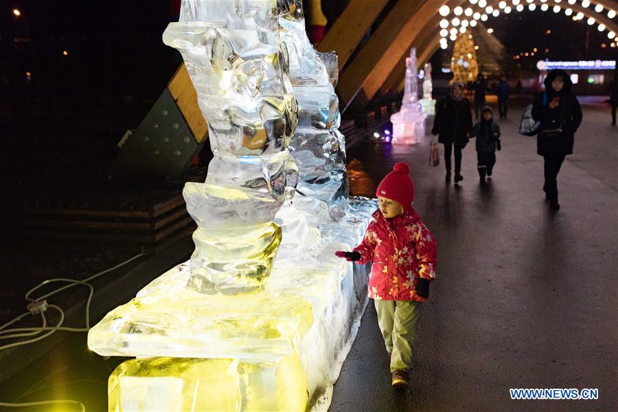 RUSSIA-MOSCOW-CHINA-HARBIN-ICE SCULPTURE