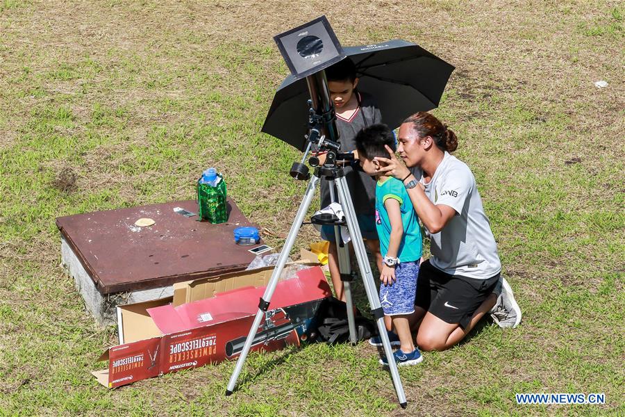 PHILIPPINES-QUEZON CITY-PARTIAL SOLAR ECLIPSE