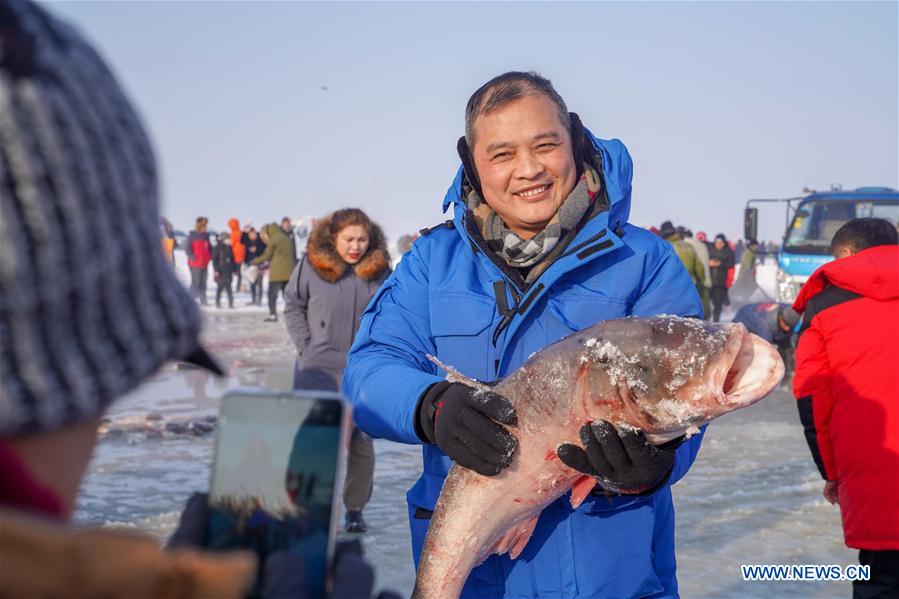 CHINA-JILIN-CHAGAN LAKE-ICE-FISHING CARNIVAL (CN)