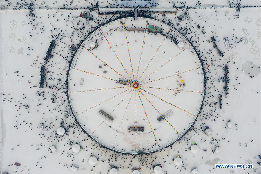 CHINA-JILIN-CHAGAN LAKE-ICE-FISHING CARNIVAL (CN)