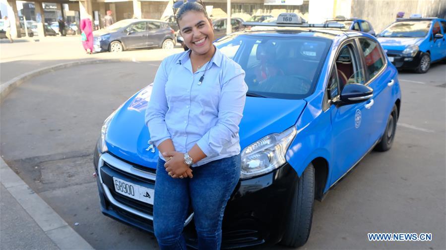MOROCCO-RABAT-FEMALE TAXI DRIVER-CAREER