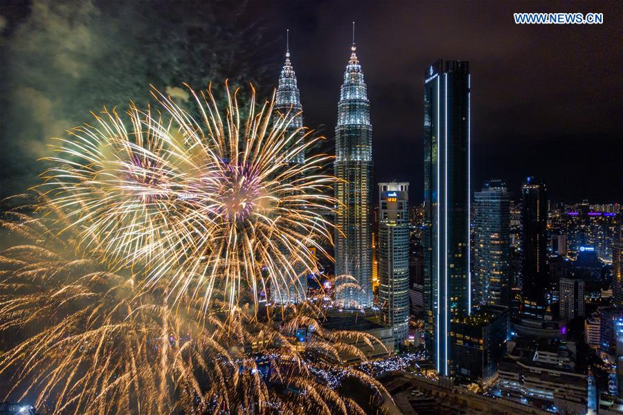 MALAYSIA-KUALA LUMPUR-NEW YEAR CELEBRATIONS-FIREWORKS