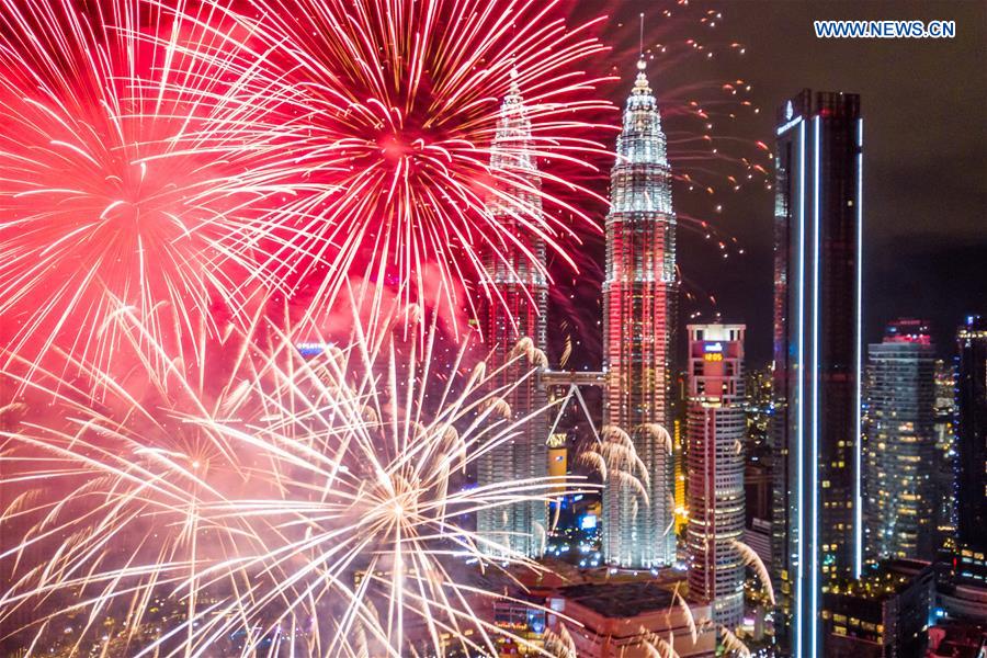 MALAYSIA-KUALA LUMPUR-NEW YEAR CELEBRATIONS-FIREWORKS