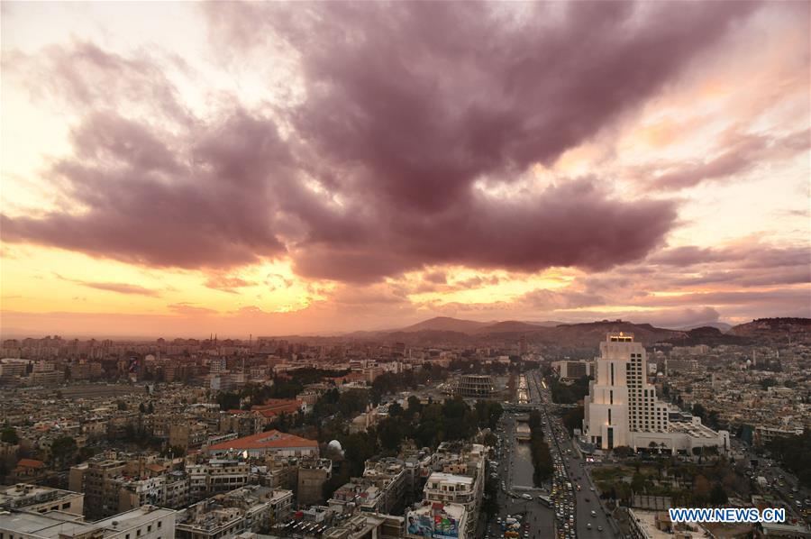 SYRIA-DAMASCUS-LAST SUNSET-2019