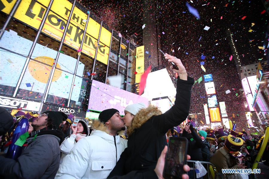 U.S.-NEW YORK-NEW YEAR-CELEBRATION