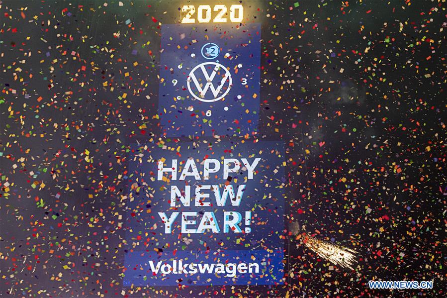 U.S.-NEW YORK-TIMES SQUARE-NEW YEAR-CELEBRATION