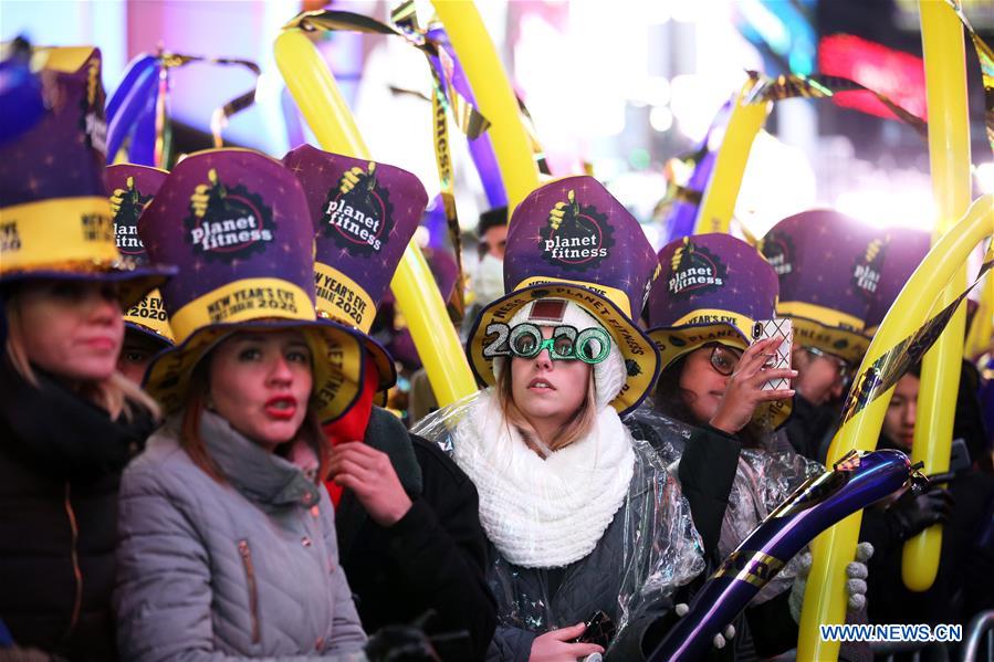 U.S.-NEW YORK-TIMES SQUARE-NEW YEAR-CELEBRATION