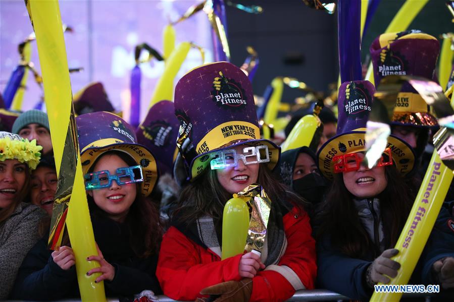 U.S.-NEW YORK-TIMES SQUARE-NEW YEAR-CELEBRATION