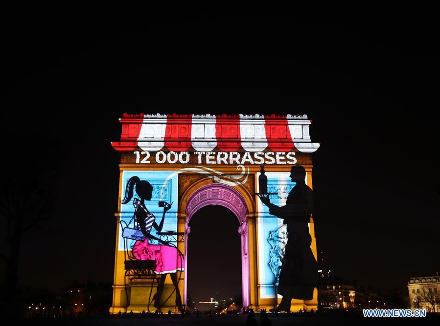 FRANCE-PARIS-ARC DE TRIOMPHE-NEW YEAR-LIGHT PROJECTION SHOW