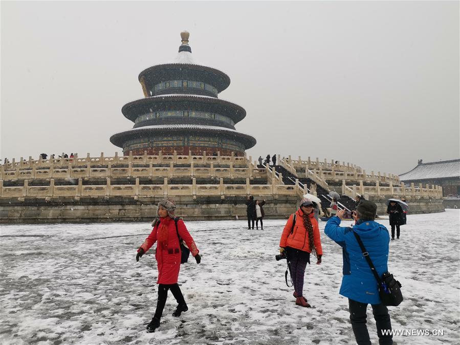 (BeijingCandid) CHINA-BEIJING-WINTER-TEMPLE OF HEAVEN (CN)