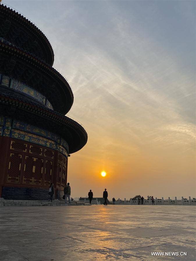(BeijingCandid) CHINA-BEIJING-WINTER-TEMPLE OF HEAVEN (CN)