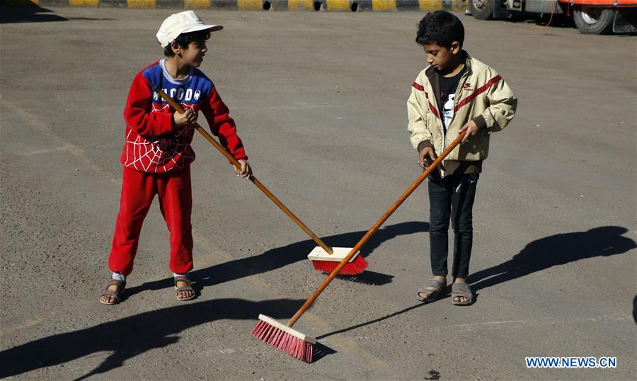 YEMEN-SANAA-NEW YEAR-CLEANING CAMPAIGN