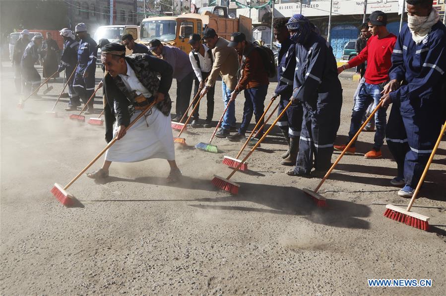 YEMEN-SANAA-NEW YEAR-CLEANING CAMPAIGN