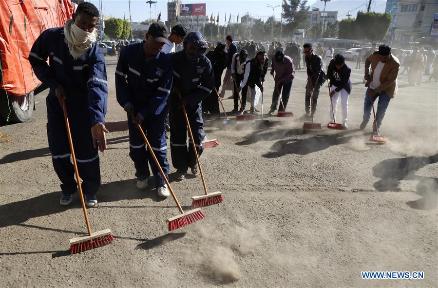 YEMEN-SANAA-NEW YEAR-CLEANING CAMPAIGN