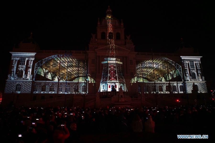 CZECH REPUBLIC-PRAGUE-NEW YEAR-FIREWORKS-LIGHT SHOW