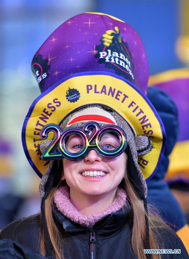 U.S.-NEW YORK-TIMES SQUARE-NEW YEAR-CELEBRATION