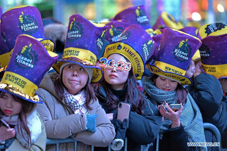 U.S.-NEW YORK-TIMES SQUARE-NEW YEAR-CELEBRATION