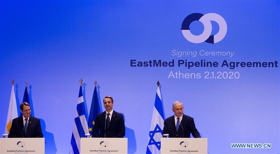 GREECE-ATHENS-ISRAEL-CYPRUS-GAS-AGREEMENT