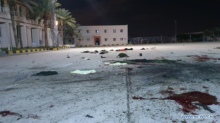LIBYA-TRIPOLI-AIRSTRIKE-MILITARY ACADEMY