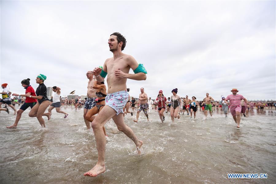 BELGIUM-OSTEND-NEW YEAR'S DIVE