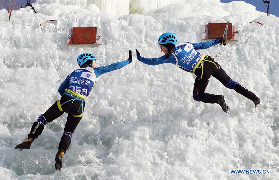 (SP)CHINA-CHANGCHUN-ICE CLIMBING-UIAA WORLD CUP(CN)