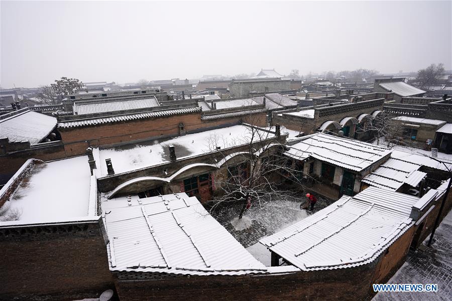 CHINA-SHANXI-PINGYAO-ANCIENT CITY-SNOWFALL (CN)