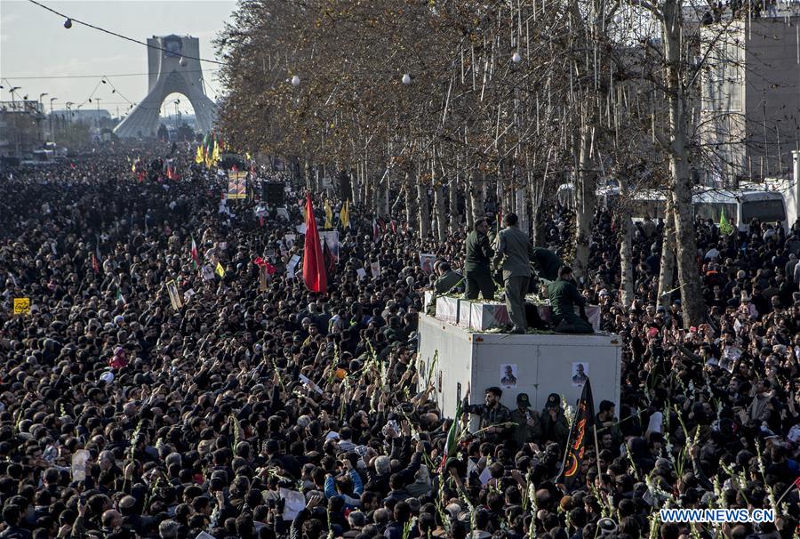 IRAN-TEHRAN-QASEM SOLEIMANI-FUNERAL CEREMONY