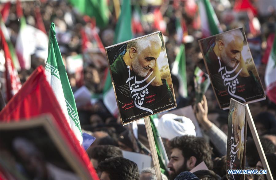 IRAN-TEHRAN-QASEM SOLEIMANI-FUNERAL CEREMONY