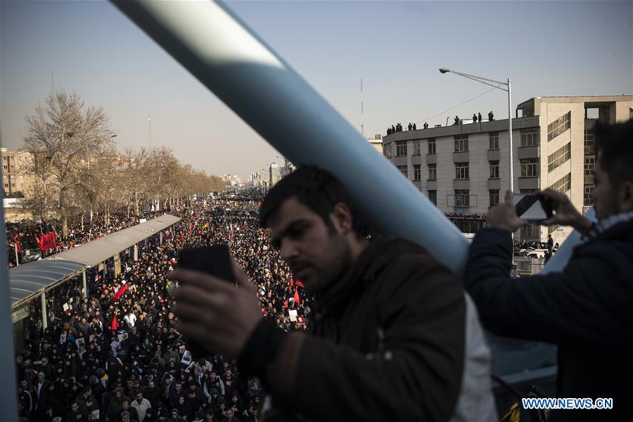 IRAN-TEHRAN-QASEM SOLEIMANI-FUNERAL CEREMONY