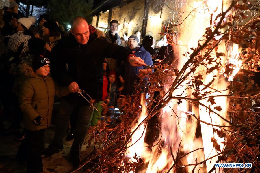  BOSNIA AND HERZEGOVINA-SARAJEVO-ORTHODOX-CHRISTMAS EVE