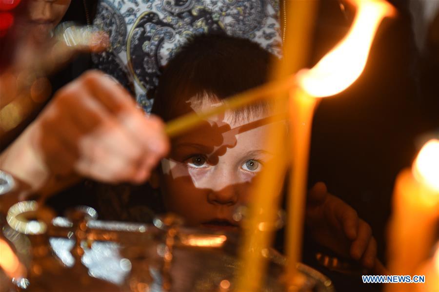 RUSSIA-MOSCOW-CHRISTMAS SERVICE-CELEBRATION