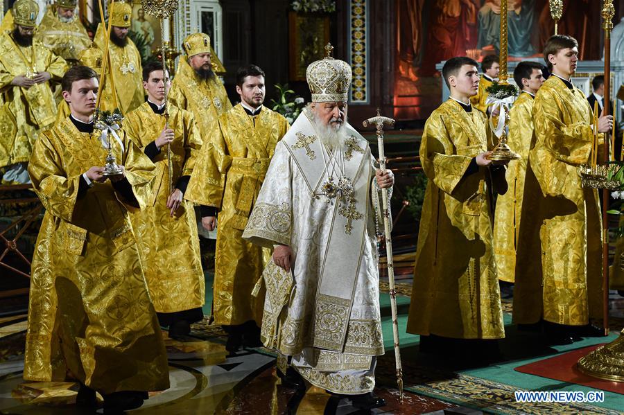 RUSSIA-MOSCOW-CHRISTMAS SERVICE-CELEBRATION