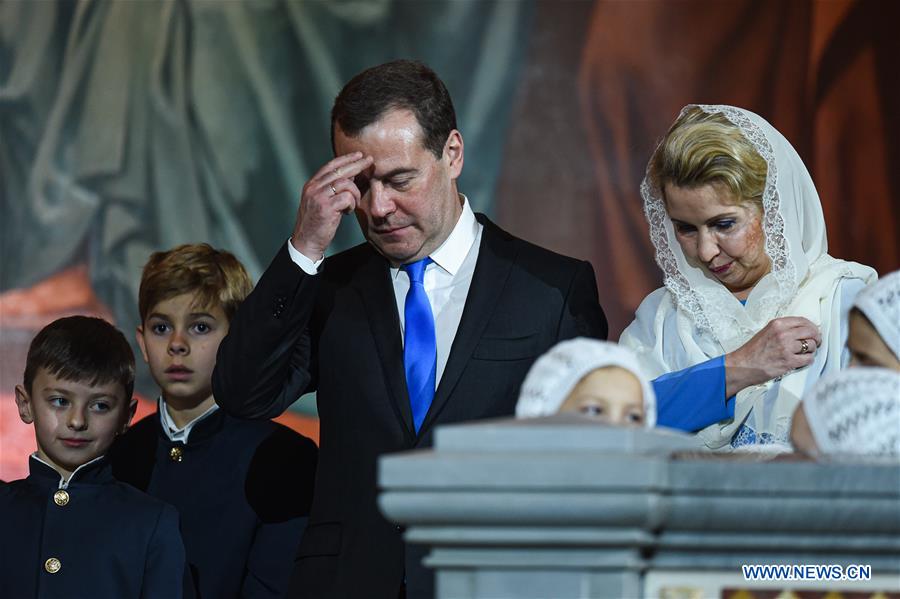 RUSSIA-MOSCOW-CHRISTMAS SERVICE-CELEBRATION